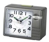 Sveglia analogica silenziosa grigio scuro con luce  45133