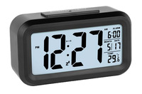 Orologio da tavolo con sveglia calendario e temperatura colore nero JD9519N LOWELL