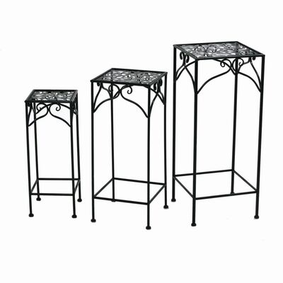 Colonnine nere quadrate alte 53-61-73cm  37920