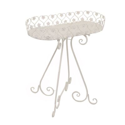 Tavolino ovale avorio 31x42  37466