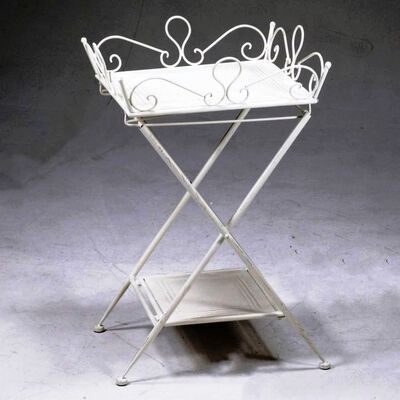 Tavolino avorio 40x40 h63 33661 COLORI E LUCI