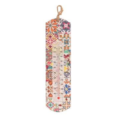 Termometro per ambiente in gres Azulejos mod.A 7×26 cm  45718