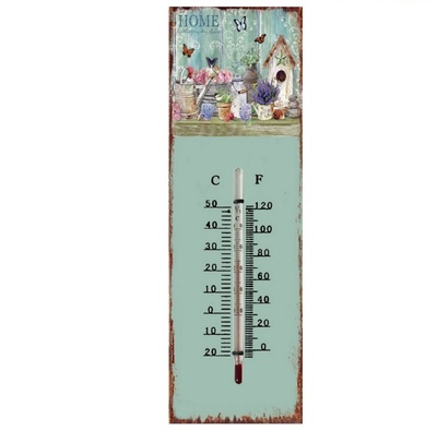 Termometro da appendere shabby sfondo azzurro lavanda  38894