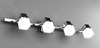 Lampada parete-soffitto 4 luci cromo 1095/F4 TOP LIGHT