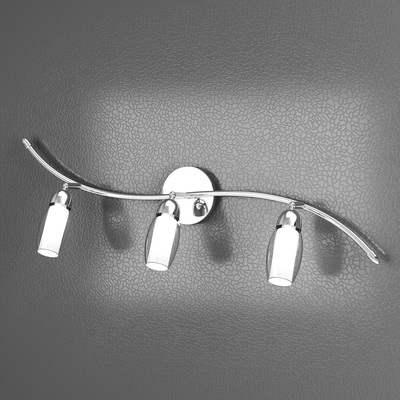 Plafoniera o applique con 3 faretti cromati vetro direzionabili 1011/F3-A FEELING TOP LIGHT