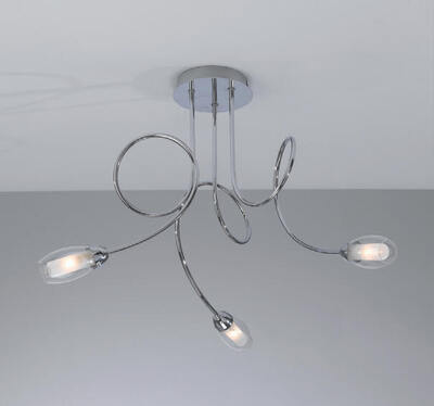 Lampadario 3 luci cromato moderno 1011/PL3-A FEELING TOP LIGHT