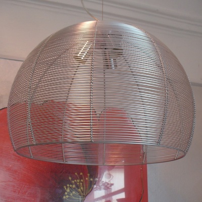 Lampadario a sfera aperta con fili in metallo 3 luci E27 1064/S50 BASKET TOP LIGHT