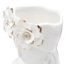 Ulteriore dettaglio di Centrotavola vaso per fiori donna bianco oro 21,7x14x21  41530
