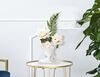Centrotavola vaso per fiori donna bianco oro 21,7x14x21  41530 - foto 5