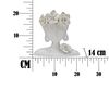 Centrotavola vaso per fiori donna bianco oro 21,7x14x21  41530 - foto 6