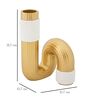 Piccolo vaso decorativo design tubo curvato per fiori 10,7x18,3 2 Pezzi  42887 - foto 4