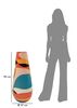 Vaso design pop art coloratissimo e altissimo puzzle 37x92  42920 - foto 5