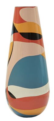 Vaso design pop art coloratissimo e altissimo puzzle 37x92  42920