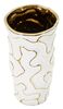 Vaso bianco moderno ghirigoro raffinato 12,5x25  42876 - foto 4