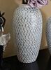 Vaso arredo soggiorno particolare motivo ondulato grande 21x43  42860