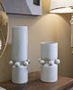 Vaso decorativo soggiorno design tubolare ceramica con bolle 16x28  42892 - foto 4