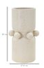 Vaso decorativo soggiorno design tubolare ceramica con bolle 16x28  42892 - foto 5