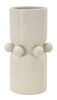 Vaso decorativo soggiorno design tubolare ceramica con bolle 16x28  42892