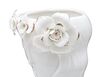 Ulteriore dettaglio di Vaso per fiori moderno donna in porcellana bianca 14,8x13x29  41529