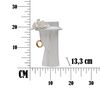 Vaso centrotavola moderno porcellana bianca donna con orecchino 15x13,3x23,5  41528 - foto 8