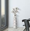 Vaso per fiori in resina alto 55cm diametro 18,5 imbocco stretto mod. A  41546 - foto 4