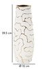 Vaso da arredo per interni ghirigoro design oro 12x29,5  42878 - foto 6
