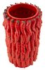Particolare di Vaso rosso piccante motivo peperoncini 20x34  42867