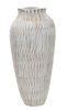 Vaso per fiori design moderno rigato alto 23x50  42883