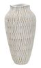 Vaso per fiori rorondo alto 44cm design moderno rigato  42884