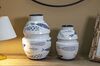 Vaso per fiori bianco e blu con decoro pesci - 21x31 - modello A  41967 - foto 4
