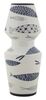 Vaso per fiori bianco e blu con decoro pesci - 14x34 - modello D  41970