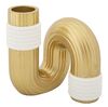 Immagine aggiuntiva di Vaso piccolo decorativo per fiori design tubo curvato 10,5x12,7 Set 2  42888