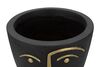 Immagine aggiuntiva di Vaso tribale nero con dettagli oro 25x25  41537