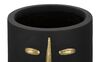 Immagine aggiuntiva di Vaso tribale nero con dettagli oro diametro 21x45  41539