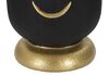 Ulteriore dettaglio di Vaso tribale nero con dettagli oro diametro 21x45  41540