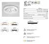 Immagine aggiuntiva di Lampadario a soffitto con profilo led decorato e ventilatore  41945