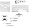 Immagine aggiuntiva di Plafoniera moderna con ventilatore pale trasparenti led 40W  41946