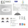 Immagine aggiuntiva di Plafoniera diffusore plissettato led design con ventilatore  41944
