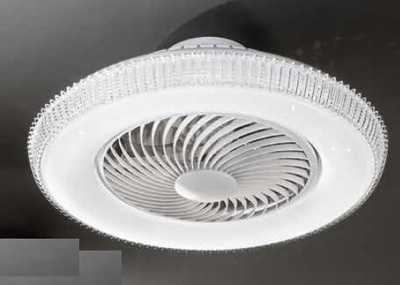 Plafoniera diffusore plissettato led design con ventilatore 41944 LUCI MODERNE