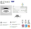 Immagine aggiuntiva di Ventilatore con pale nascoste con luce led e controllo Alexa  41941