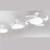 Ventilatore con 4 pale a scomparsa in acrilico LED dimmerabile 3000K 4000K 5000K 7190BCT PERENZ - foto 4