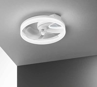 Plafoniera LED con ventilatore moderno a vista trasparente 41938 LUCI MODERNE