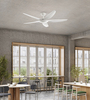 Immagine aggiuntiva di Ventilatore soffitto senza luce 5 pale bianco opaco grande 142cn  43252