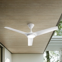Ventilatore soffitto esterno luce LED telecomando APP WI-FI 142cm 9 velocit&agrave; 7194BCT PERENZ