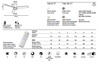 Misure Ventilatore a soffitto moderno con luce led e 3 pale
