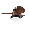Ventilatore pale noce scuro soffitto piccole dimensioni 36cm attacco E27  43254