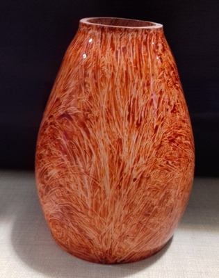 Paralume in vetro di ricambio colore arancio 37040 RICAMBI
