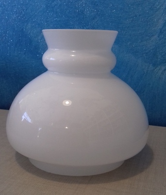 Vetro ricambio a campana bianco lucido base di 10cm 10848 LUCI E COLORI