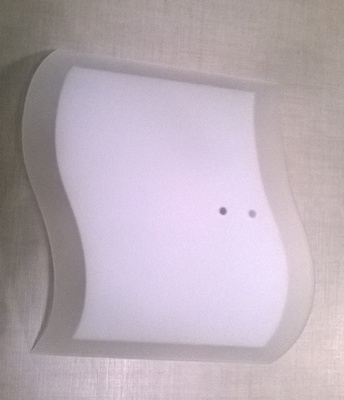 Vetro ricambio 2 fori bianco satinato 33811 GEA DUBLINO COLORI E LUCI