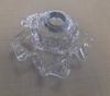 Vetro ricambio cristallo trasparente attacco G9 a vite per lampadari 38160 RICAMBI